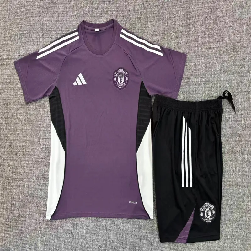 Manchester United 2025/26 Kinder Trainingsanzug lila