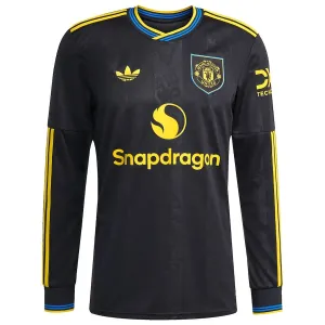 Manchester United 2025/26 Drittes Langarmtrikot - Schwarz