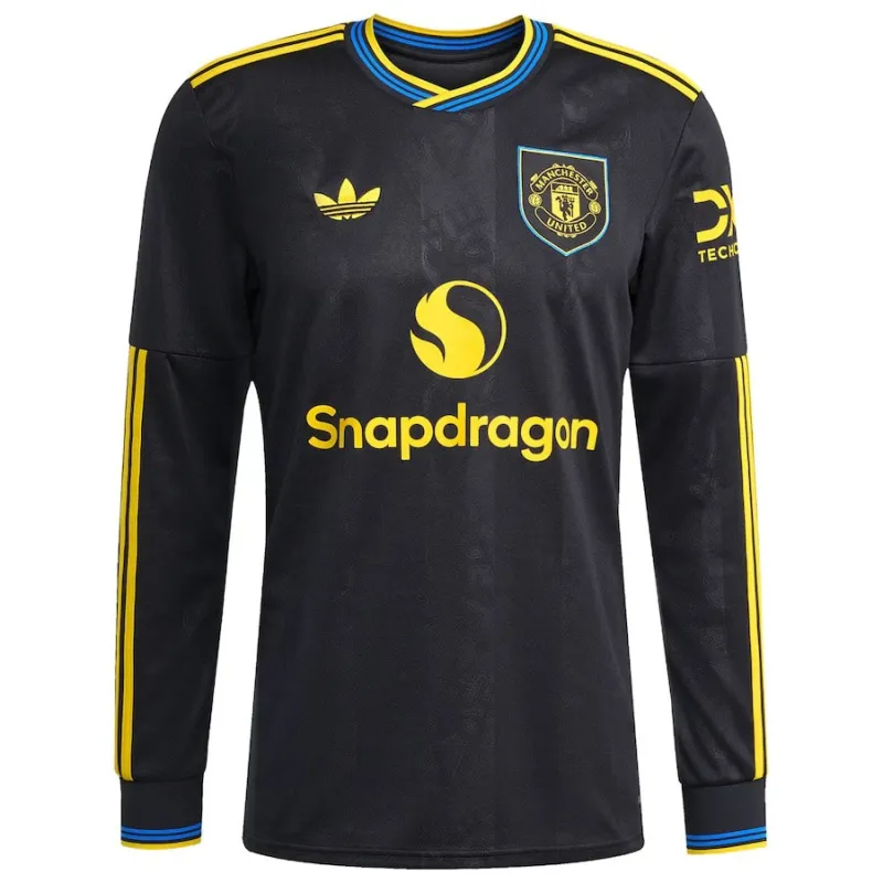 Manchester United 2025/26 Third Long Sleeve Jersey - Black