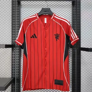 Manchester United Maglia Giocatore Edizione Baseball 2025/26 - Rosso
