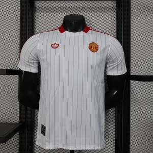 Manchester United Maglia Giocatore Edizione Casual 2025/26 - Bianco
