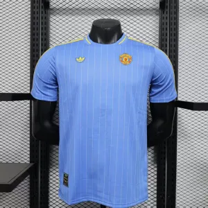 Manchester United Maglia Giocatore Edizione Casual 2025/26 - Blu