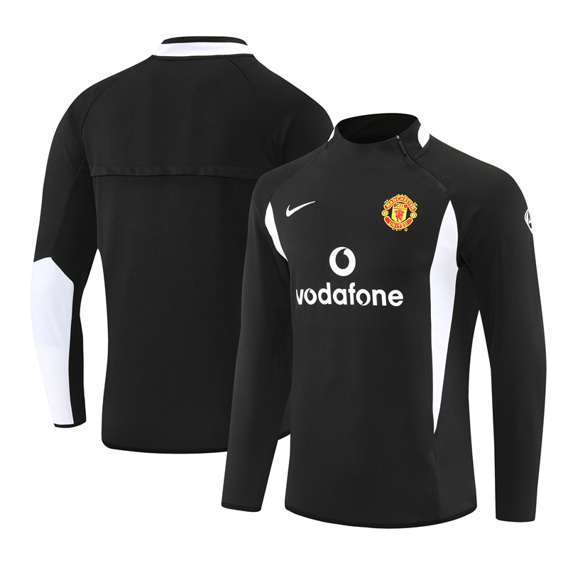 Manchester United 2002/03 Abbigliamento Sportivo Vintage Nero