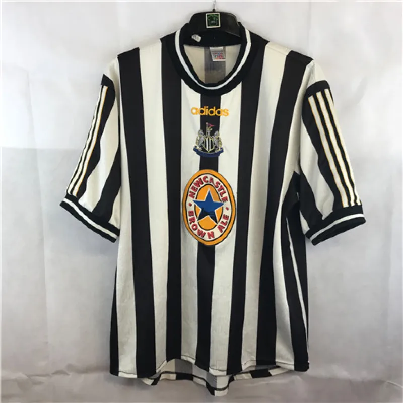 Newcastle United 1997-99 Retro Home Jersey - Black/White