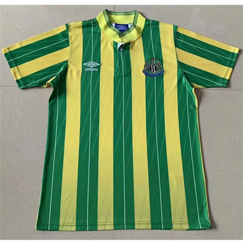 Newcastle United 1988 Retro Away Jersey - Yellow/Green
