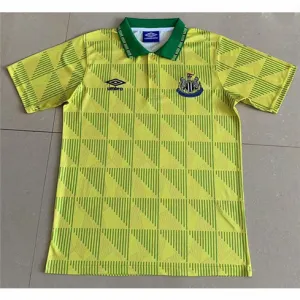 Maglia fuori casa retrò di Newcastle United 1991 - Giallo