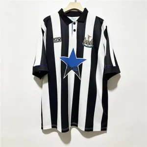 Maglia di casa retrò di Newcastle United 1993-95 - Nero/Bianco