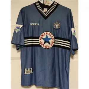 Maglia fuori casa retrò di Newcastle United 1995/96 indossata da Alan Shearer - Blu