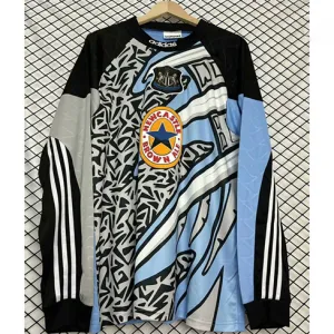 Maglia retrò a maniche lunghe di portiere di Newcastle United 1995/96 - Blu