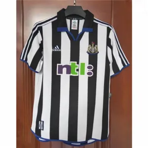 Maglia di casa retrò di Newcastle United 2000/01 - Nero/Bianco