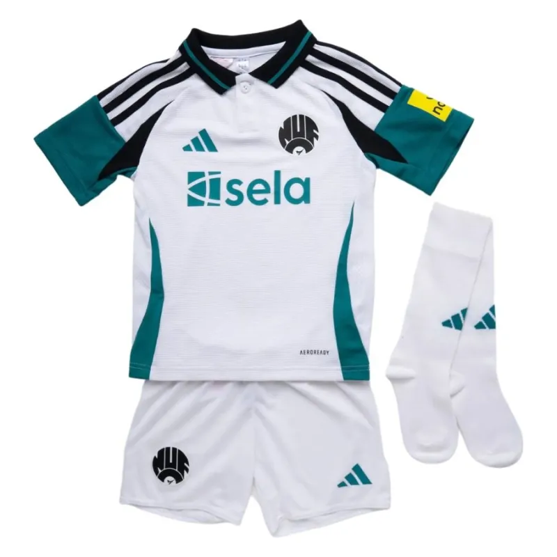 Set di terza maglia per bambini di Newcastle United 2024/25 - Bianco