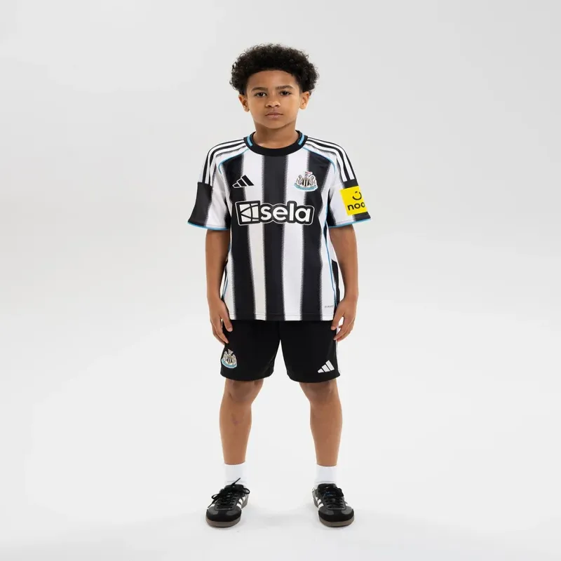 Newcastle United Kinder 2025/26 Heim-Trikot - Schwarz/Weiß