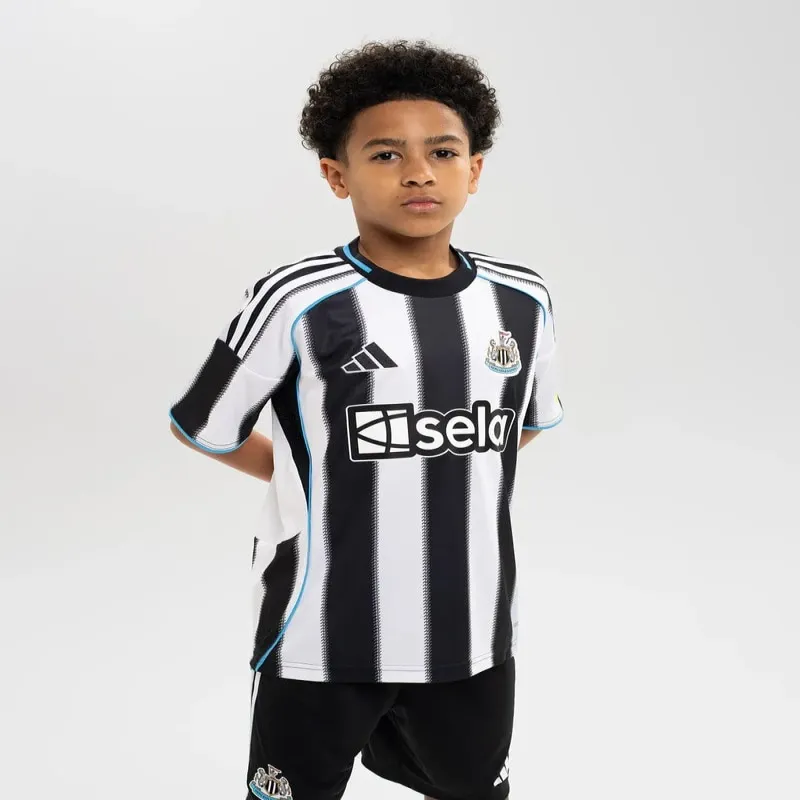 Newcastle United Kinder 2025/26 Heim-Trikot - Schwarz/Weiß