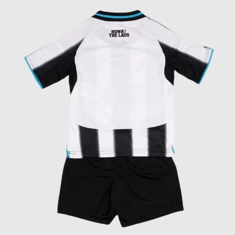 Newcastle United Kinder 2025/26 Heim-Kit - Schwarz/Weiß