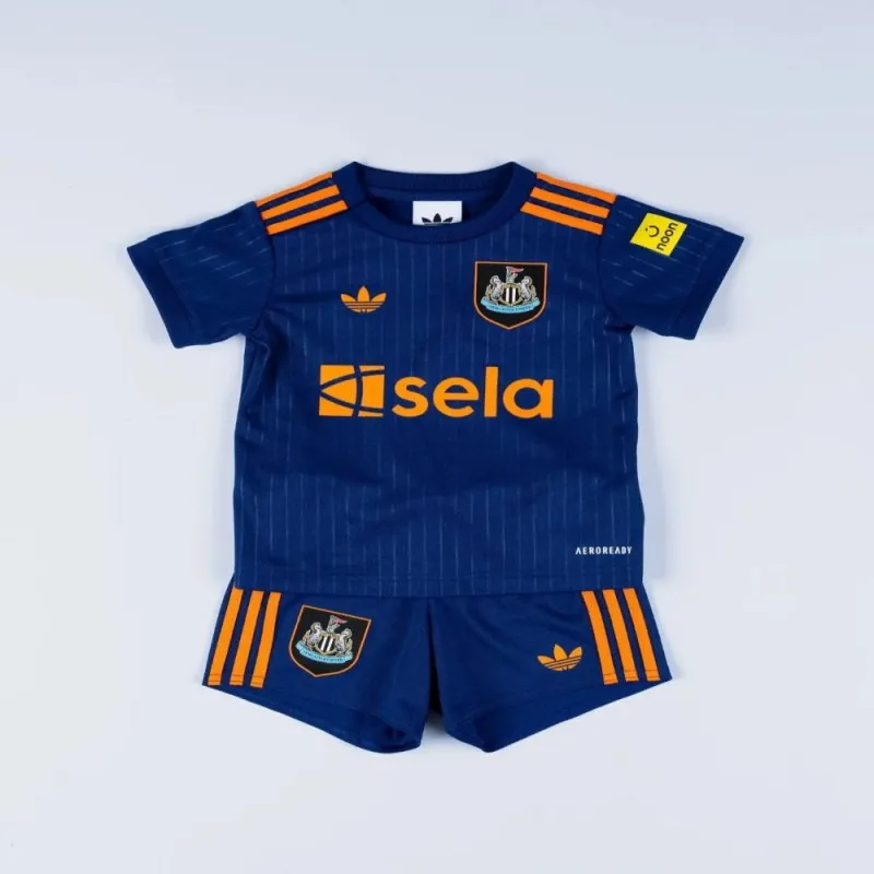 Newcastle United 2025/26 Drittes Kinder-Trikot-Set - Blau