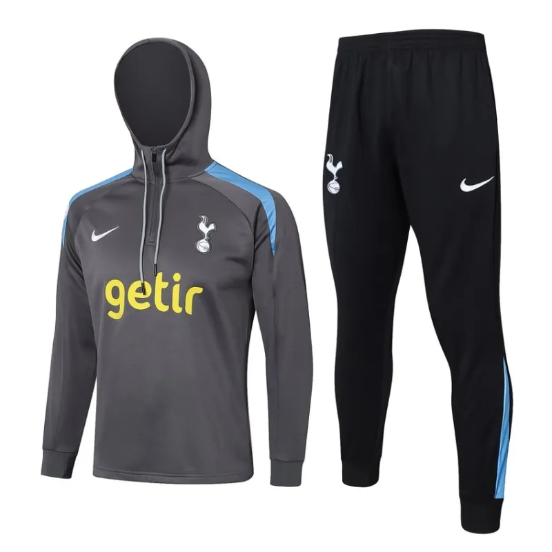 Tottenham Hotspur 2024/25 Hooded Sportswear + Trousers - Gray
