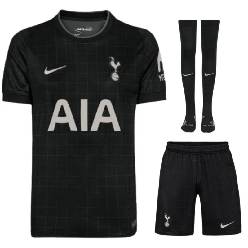 Tottenham Hotspur 2025/26 Kinder-Auswärtstrikot-Set - Schwarz