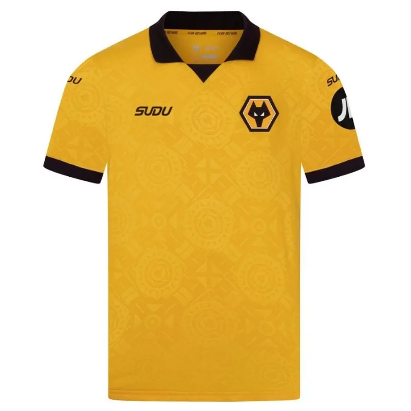 Conjunto camiseta infantil Wolves 2025/26 Local - Amarilla