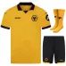 Conjunto camiseta infantil Wolves 2025/26 Local - Amarilla