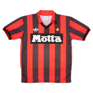 AC Milan 1992/93 Maglia casalinga retrò - Rossa/Nera
