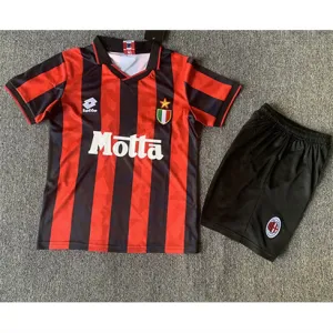 AC Milan 1993/94 Retro Home Children's Jersey - Red