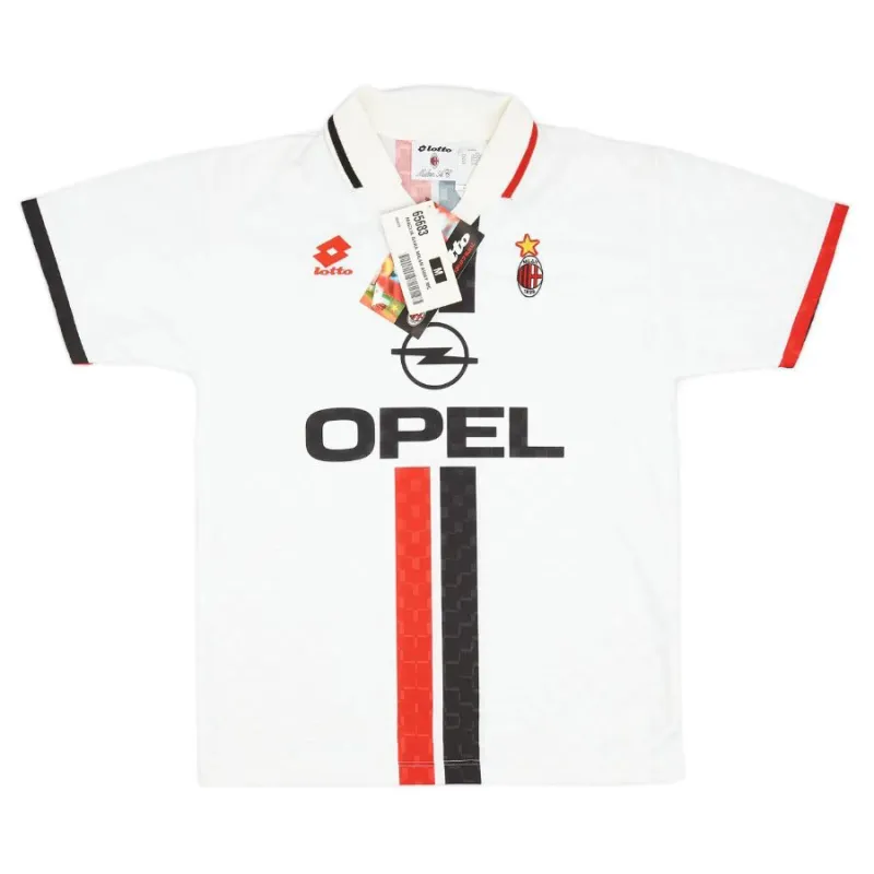 AC Milan 1995/96 Maglia da trasferta retrò - Bianca