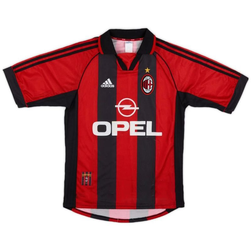 AC Mailand MALDINI 1998 2000 Retro-Heimtrikot - Rot/Schwarz