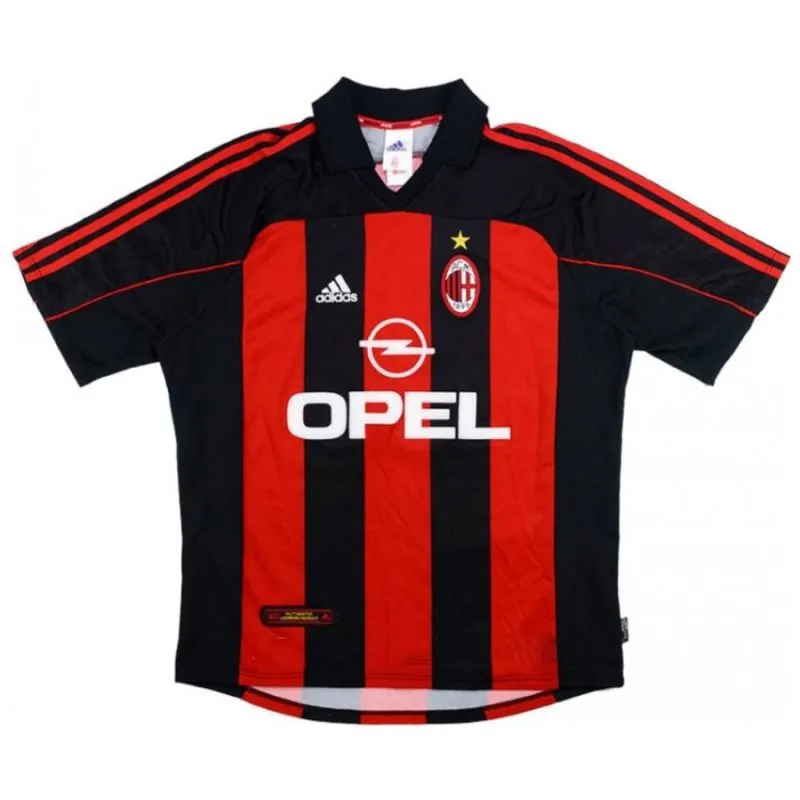 AC Milan SHEVCHENKO 2000 2002 Maillot domicile rétro - Rouge/Noir