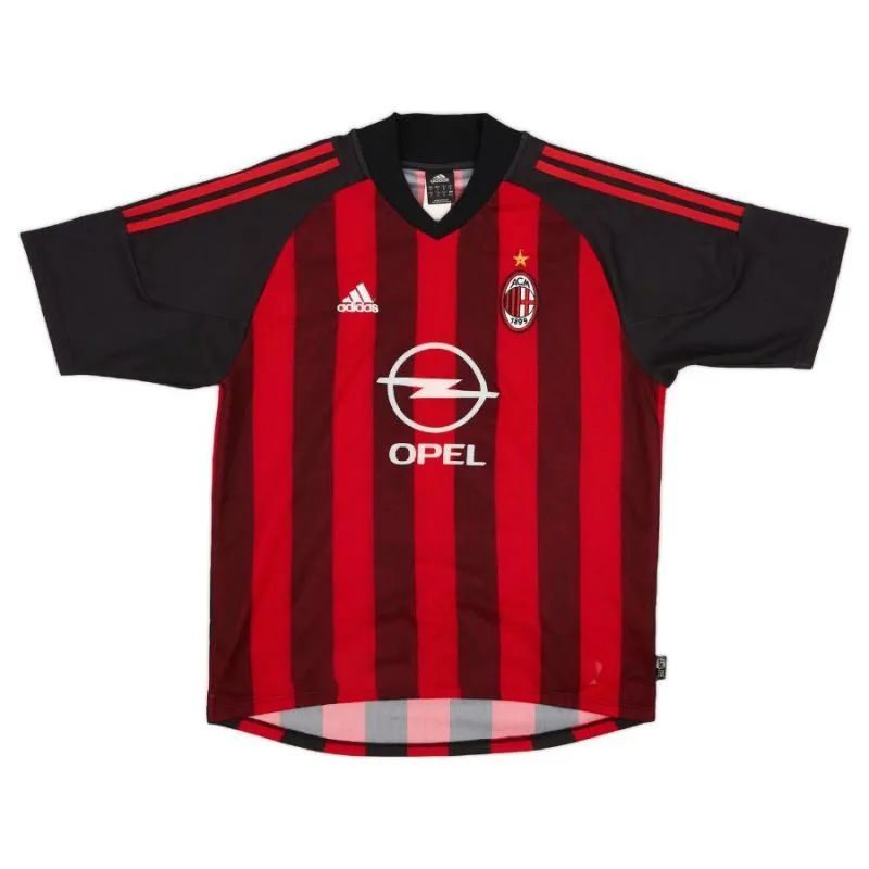 AC Milan SHEVCHENKO 2002/03 Maillot domicile rétro - Rouge/Noir