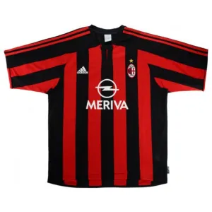 AC Milan 2003/04 Maglia casalinga retrò - Rossa/Nera