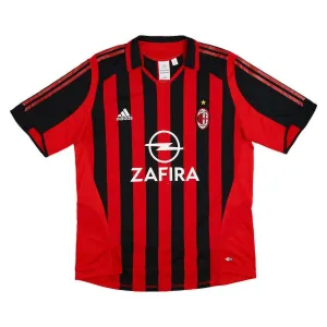 AC Milan 2005/06 Maglia casalinga retrò - Rossa/Nera