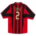 AC Mailand CAFU 2005/06 Retro-Heimtrikot mit langen Ärmeln - Rot/Schwarz