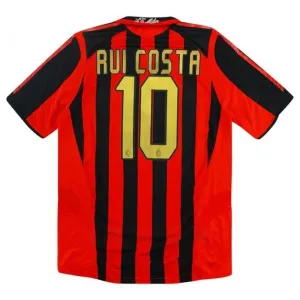 AC Milan RUI COSTA 2005/06 Maglia casalinga retrò - Rossa/Nera
