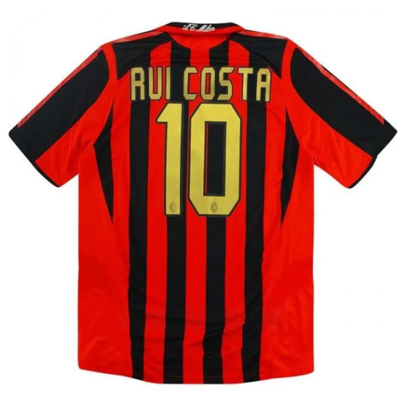 AC Milan RUI COSTA 2005/06 Retro Home Jersey - Red/Black
