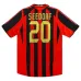 AC Milan SEEDORF 2005/06 Maillot domicile rétro - Rouge/Noir