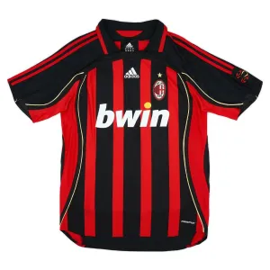 AC Milan 2006/07 Maglia casalinga retrò - Rossa/Nera