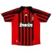 AC Milan GATTUSO 2007/08 Maillot domicile rétro - Rouge/Noir