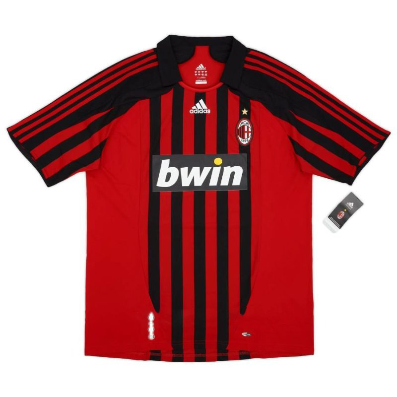 AC Mailand RONALDO 2007/08 Retro-Heimtrikot - Rot/Schwarz
