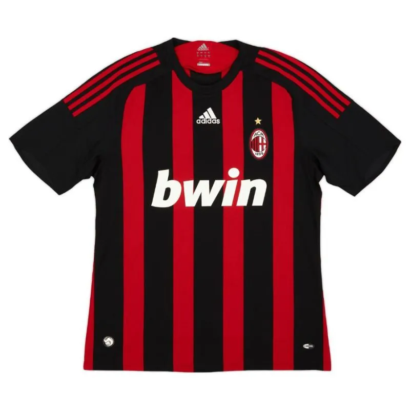 AC Milan PIRLO 2008/09 Retro Home Jersey - Red/Black