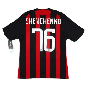 AC Milan SHEVCHENKO 2008/09 Maglia casalinga retrò - Rossa/Nera