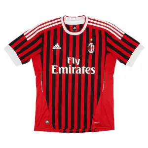 AC Milan 2011/12 Maglia casalinga retrò - Rossa/Nera