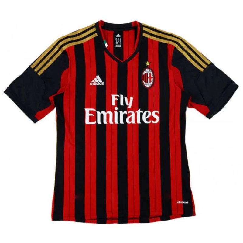 AC Milan KAKA 2013/14 Maglia casalinga retrò - Rossa/Nera