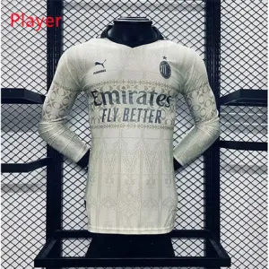 Maglia a maniche lunghe 2024/25 del AC Milan - Giocatori - Bianca