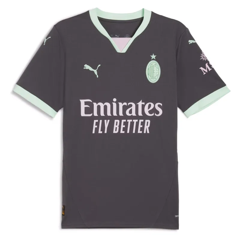 Christian Pulisic's AC Milan 2024/25 Third Jersey - Charcoal Grey
