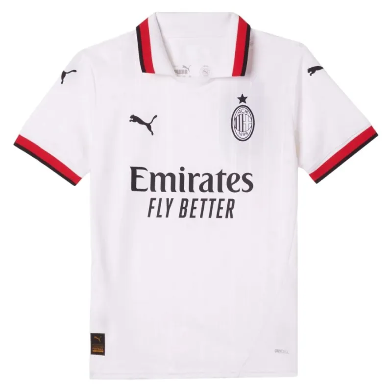 AC Milan Kids' 2024/25 Away Jersey - White