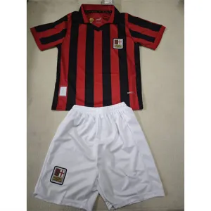 Maglia commemorativa per bambini dell'AC Milan 2024/25 a maniche lunghe - Rossa
