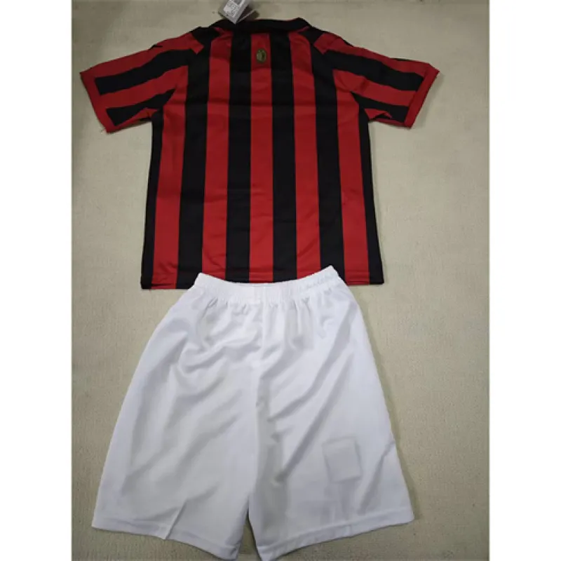 Maillot commémoratif pour enfants de l'AC Milan 2024/25 à manches longues - Rouge