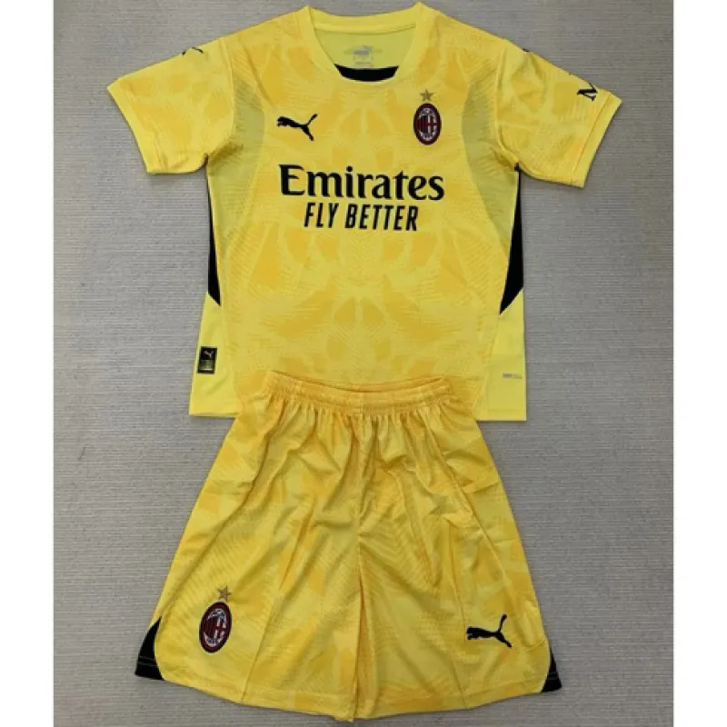 AC Milan Kids' 2024/25 Goalkeeper Jersey - Yellow