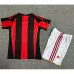 AC Milan 2010/11 Retro Home Children's Jersey - Red