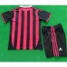 AC Milan 2009/10 Retro Home Children's Jersey - Red